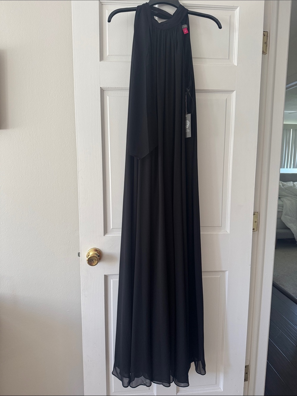 Vince Camuto Black Halter Maxi Jumpsuit